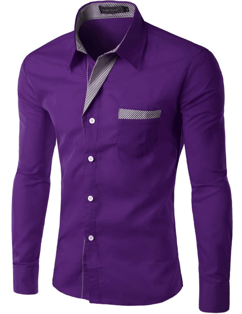 Men's Simple Long Sleeve Shirt